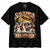 NEWTZ Sled Zeppelin Whole Lotta Snow Led Zeppelin-inspired Christmas T-shirt in black on white background