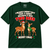 Two Deer Funny Christmas T-Shirt — Bottle Green on white background
