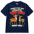 Two Deer Funny Christmas T-Shirt — Navy on white background