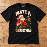Watt a Christmas electrician Christmas T-shirt — bench