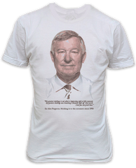 Alex Ferguson Sticking it to Liverpool Fans White T-Shirt - Man Utd