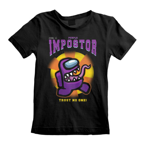 Among Us Purple Impostor Unisex Kids T-Shirt - 100% Official Licenced