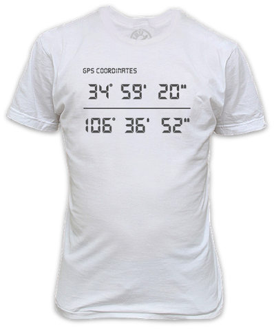 Breaking Bad GPS Coordinates White T-Shirt