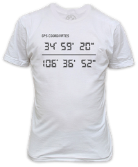 Breaking Bad GPS Coordinates White T-Shirt