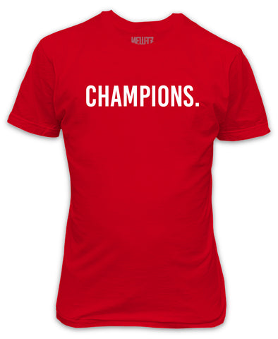 Champions T-Shirt - Liverpool Red Premier Champions League Winners 19 20