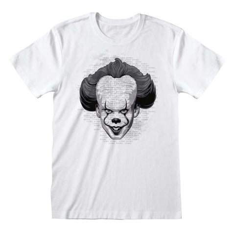 IT Chapter 2 Pennywise Black and White Face T-Shirt