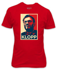 Klopp Hope T-Shirt - Liverpool Red Premier Champions League FA Cup Winners Jurgen