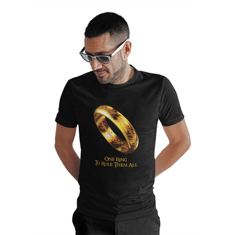 Lord Of The Rings One Ring T-Shirt - 100% Official Licenced