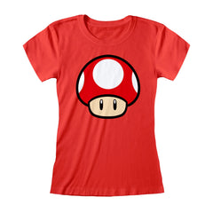 Nintendo Super Mario Power Up Mushroom Women's T-Shirt