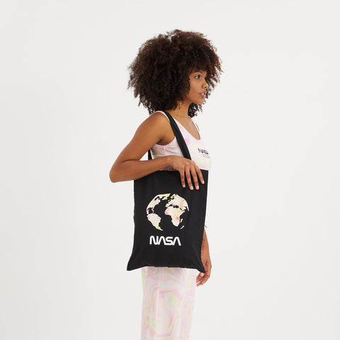 OnePointFive°C NASA Earth Logo Tote Bag