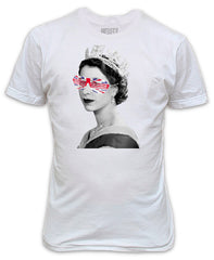 Queen wearing Union Jack Sunglasses T-Shirt for Queens Jubilee 2022