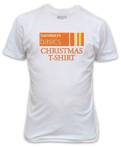 Sainsburys Basics Christmas T-Shirt - Bargain Design Funny Present Gift Secret Santa