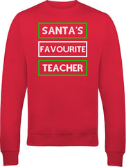 Santa's Favourite Teacher Christmas Jumper