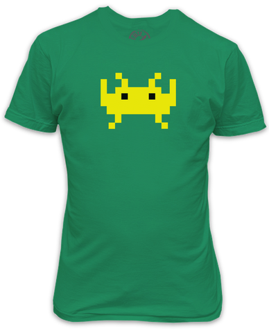 Space Invader Icon Inspired Black T-Shirt