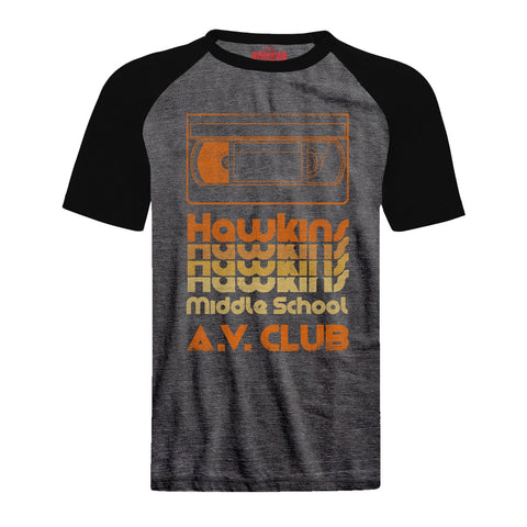 Stranger Things AV Club Raglan T-shirt