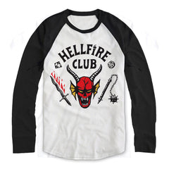 Stranger Things Hellfire Club Crest Baseball Shirt