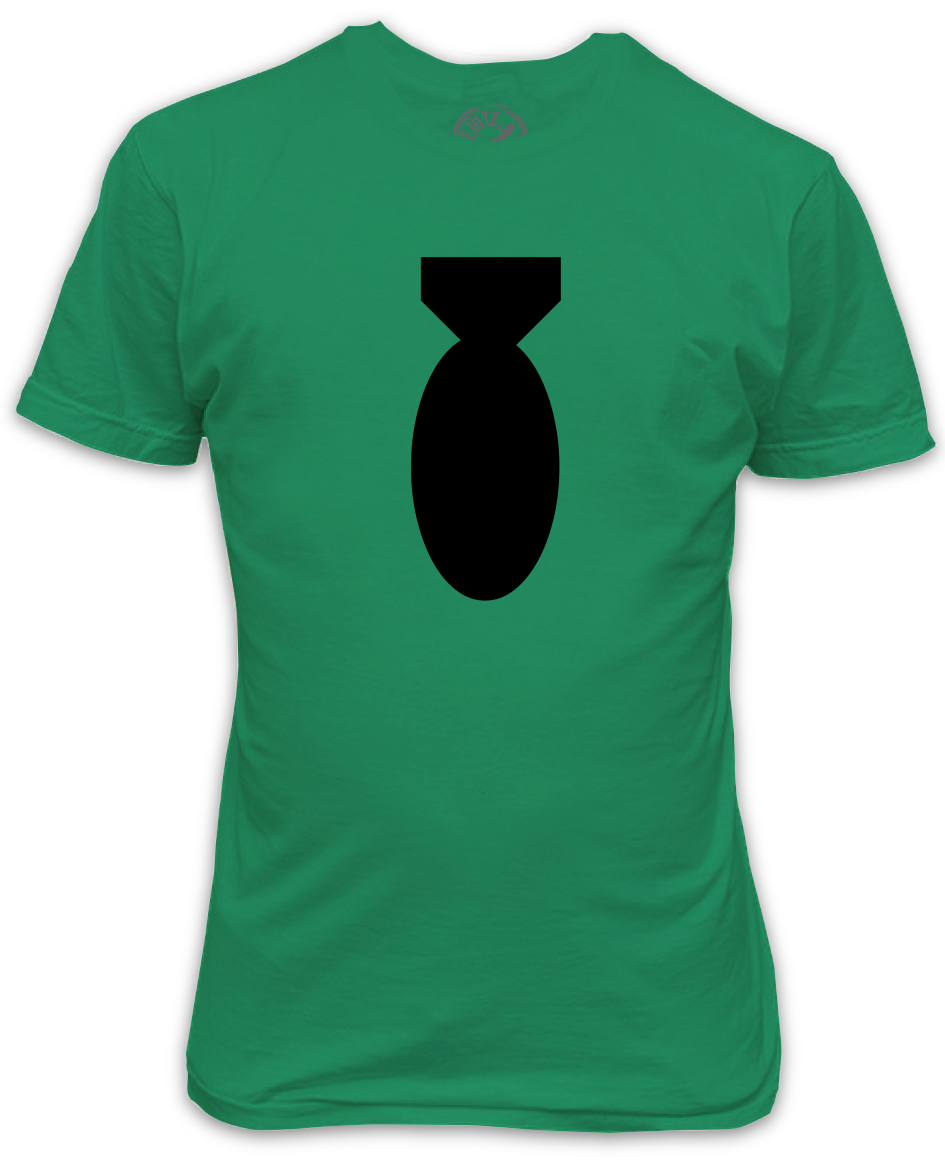 The Bomb - literally a bomb on a t-shirt