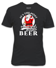 Time For a Beer Christmas T-Shirt - Funny Xmas Present Gift Secret Santa