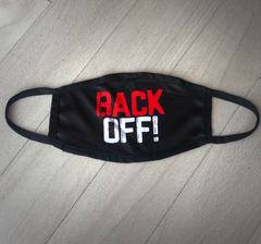 Back Off! Face Mask Cover - Washable Non Medical Double Layer Drifit Polyester